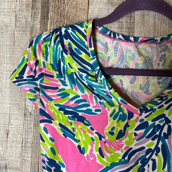 Lilly Pulitzer Etta Top in Palm Reader - Picture 4 of 7
